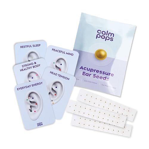 CalmPops Acupressure Ear Seeds | Ear Seeding Kit Acupuncture Ear