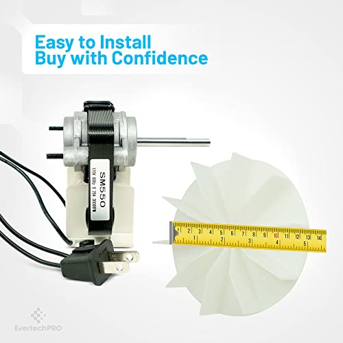 image for EvertechPRO SM550 Universal Bathroom Vent Fan Motor Kit Replace 658780