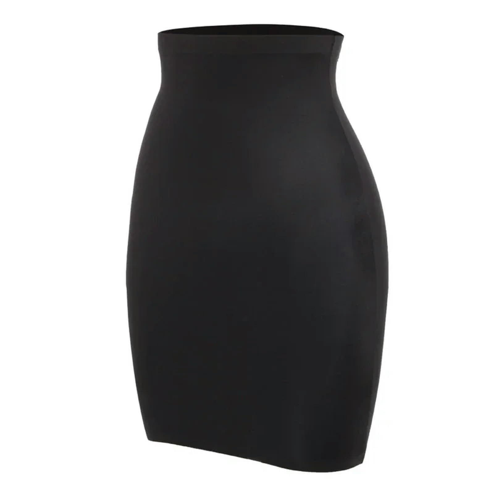 Corsetto Donna Half Slip Shaper Femminile - Gonna Ad Allenamento in Vita Alta, Shapewear di Controllo della Pancia, Corsetto Senza Cuciture per Dimagrimento-Nero-s