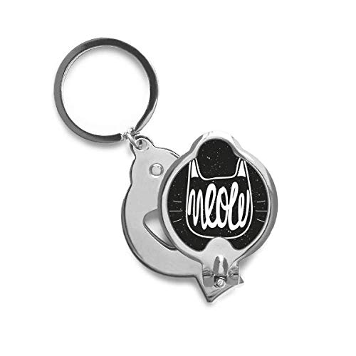 Coupe-ongles Meow Chat Noir Blanc robuste en acier pour une manucure soignée