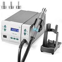 【Three Regular Channels】Soiiw hot air station,there are three regular channels“CH1” ,“CH2” and“ CH3” and each channel’s parameter can be setted including temperature and airflow 【Air Volume Setting】Strong wind is heated evenly,suitable for all electr...