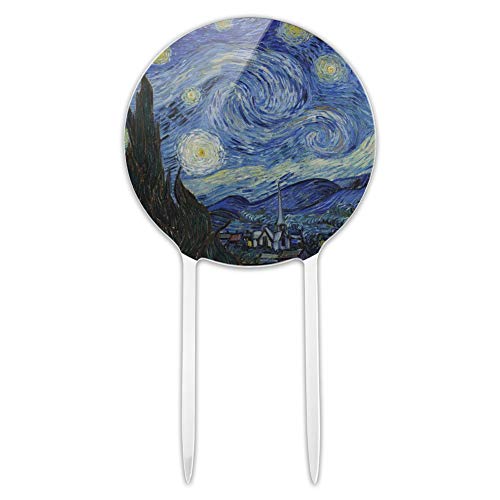 Acrylic Starry Night Cake Topper