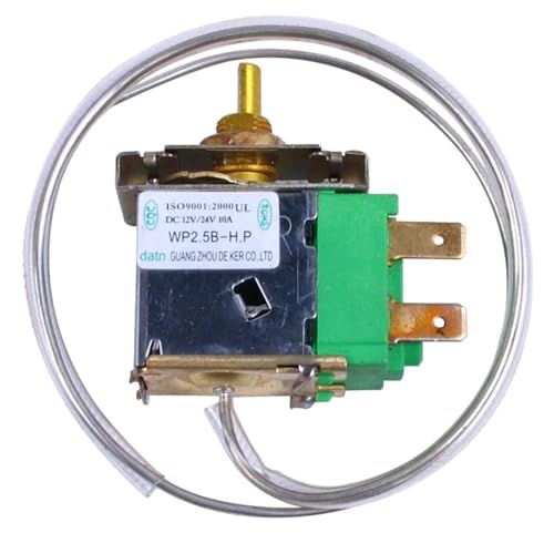 MNEVZX Termostatos del Motor Termostato montaj Termostato de Aire Acondicionado para automóvil, Controlador de Temperatura, válvula de Control del Aire Acondicionado, Color Negro(Thermostat B)