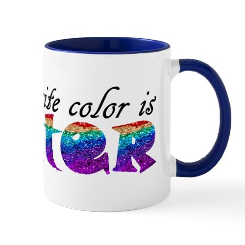 CafePress My Favorite Color Is Glitter Mugs 11 oz (325 ml) Ceramic Coffee Mug