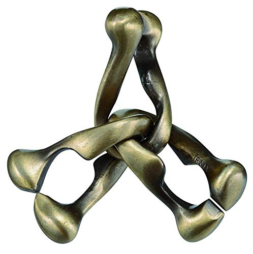 Image of BePuzzled | Trinity Hanayama Metal Brainteaser Puzzle Mensa Rated Level 6, for Ages 12 and Up