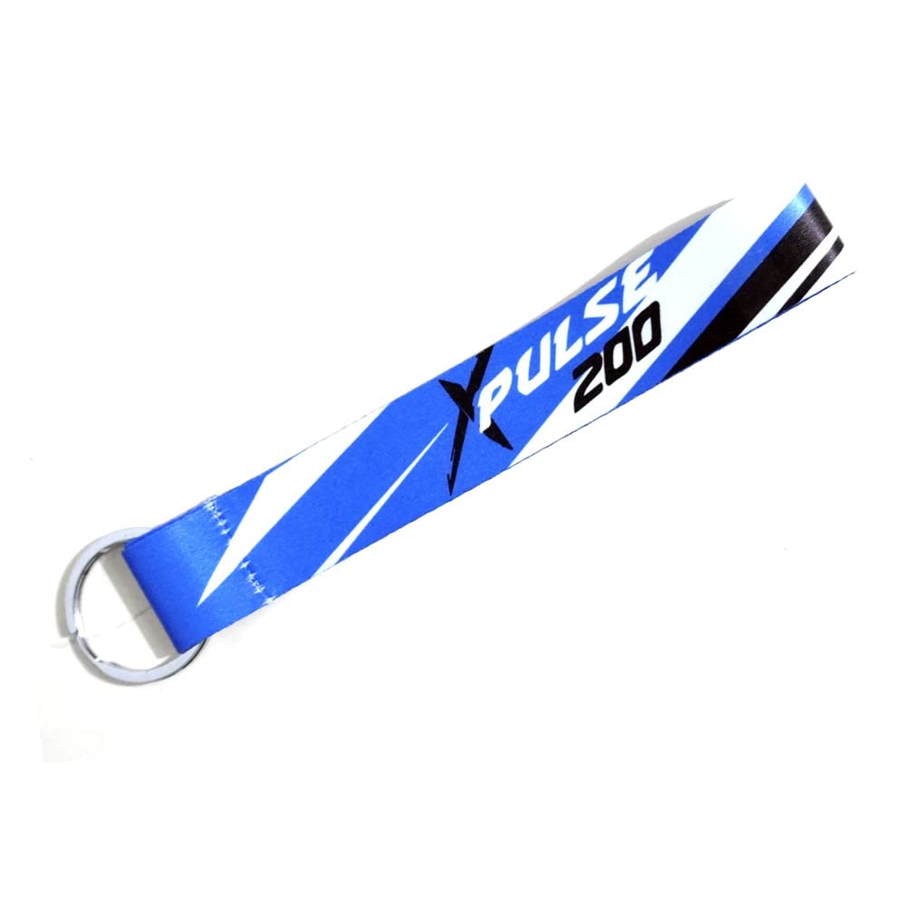 xpulse motorcycle bike car tag (6 x 1 inch) cloth multicolor keychain