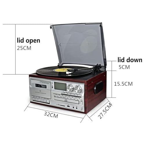 WENNEWU Tourne-Disque Vinyle, Platine Tourne-Disque 9 en 1 avec Haut-Parleurs, Lecture USB Et EntréE Aux, Platine Vinyle avec Haut-Parleurs IntéGréS, pour Le Divertissement,A - Les Beatles, Paul McCartney, John Lennon, RIngo Starr, George Harrison WENNEWU Tourne-Disque Vinyle, Platine Tourne-Disque 9 en 1 avec Haut-Parleurs, Lecture USB Et EntréE Aux, Platine Vinyle avec Haut-Parleurs IntéGréS, pour Le Divertissement,A – Image 7