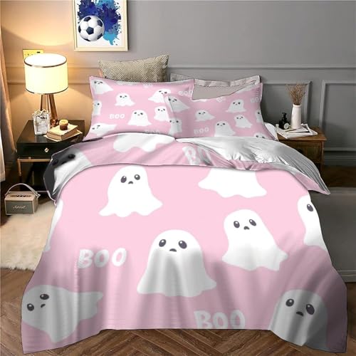Housse de couette fantômes mignons 135x200cm en microfibre 3D