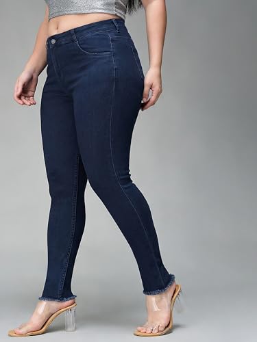 Image of Miss Chase A+ Women's Bootcut High Rise Regular Length Stretchable Denim Jeans