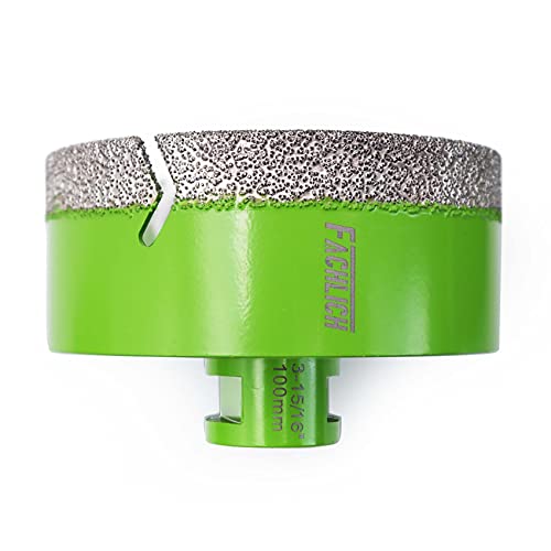 Image of Diamond Core Drill Bits - 4 inch Tile Hole Saw 100mm Ceramic Drill Bit Vacuum Brazed for Porcelain Tile Granite Marble Masonry