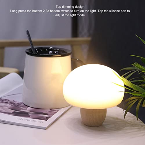 Lámpara de Mesa de Noche Silicona Setas Luz Cálida miniatura 2