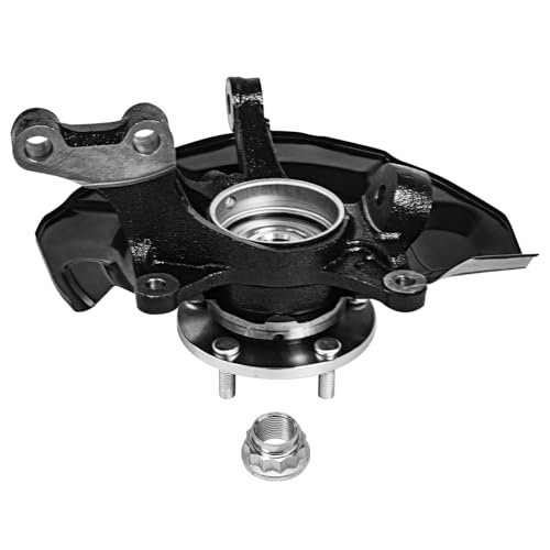 Image of Detroit Axle - FWD Front Steering Knuckles Rear Wheel Hub Bearings Replacement for 2004 2005 2006 2007 Toyota Highlander 3.3L
