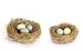 Melrose Set of 2 Artificial Bird's Nests with Spotted Eggs