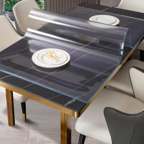 Nappe de table transparente mate 2.0mm pour protéger l'extérieur