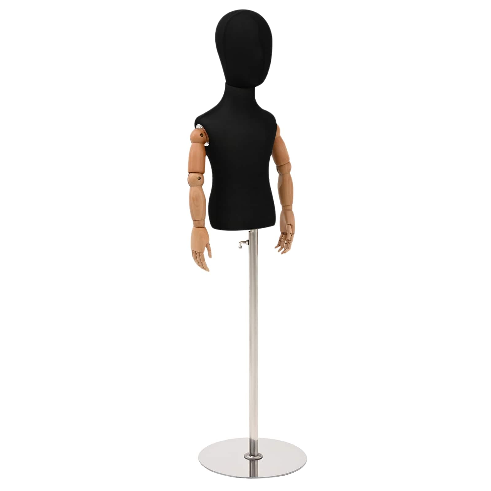 vidaXL Verstellbares 120-157 cm Mannequin mit Basis Unisex PP Schwarz