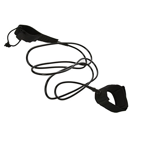 Yundxi Surfing leashes TPU Leash Rope Stainless Steel Swivel Stand up Paddle Board Leash Black sup Paddle Board Straight Surfboard Leash