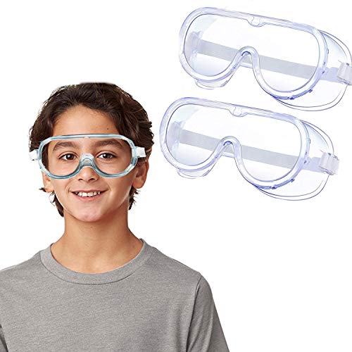 2 Pack Kids Safety Goggles Boys Girls Protective Goggles Crystal Clear Eye Protection