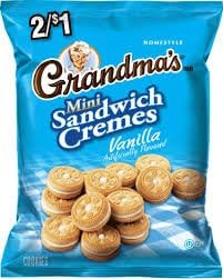 Grandma's Mini Sandwich Cremes Vanilla 2.12 Oz. (Pack of 60)