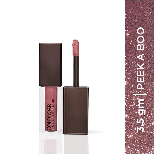 Colorbar Starry Flip Lip Color, Matte Finish - Peek-A-Boo, Pink, 3 g