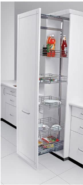 Corridor Tall Unit | 400mm (Width) x 508mm (Depth) x 1200-1500mm (Height) | Soft Closing | 1 Set | Tall Pantry Unit Kitchen | Modular Kitchen Tall Unit | Tall Unit | Tall Kitchen Storage Unit