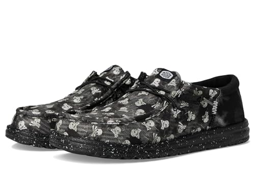 HEYDUDE Men's Wally Funk Skull Print Slip-On