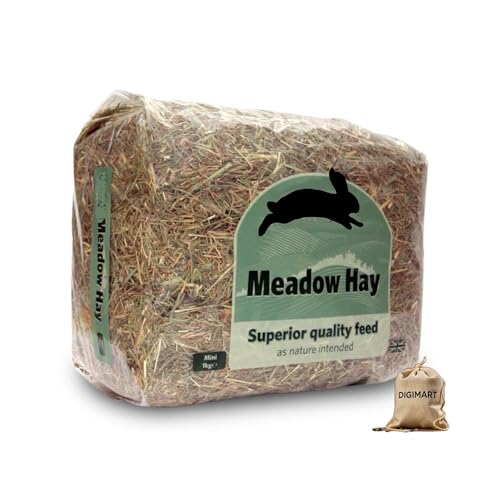 MEADOW HAY Premium Pet Feed 1kg Mini Bale Natural Small Animal Food For Rabbits, and Guinea pigs