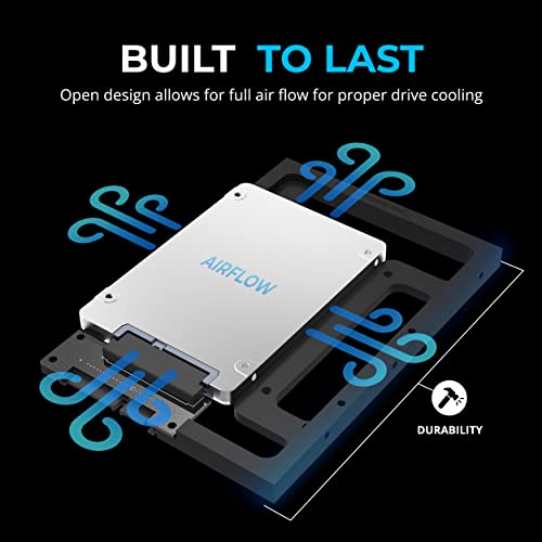 Sabrent 2.5” Ssd & Sata Hard Drive To Desktop 3.5” Sata Bay Converter Mounting Kit (Bk-Pcbs) #TOP1