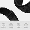 AidorMax Watch Straps - Braided Loop Band 20mm, Quick Release Replacement Strap with Adjustable Ring for Smartwatches and Wristwatches Women Men (Black) #1