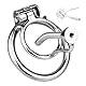 Crysore Keuschheitskäfig Herren mit Verstecktem Schloss, Harnröhrenstab und Rutschfestem Ring, Hohlem Design Peniskäfig, 304 Edelstahl Chastity Cage Sex Toy für Männer (55mm)