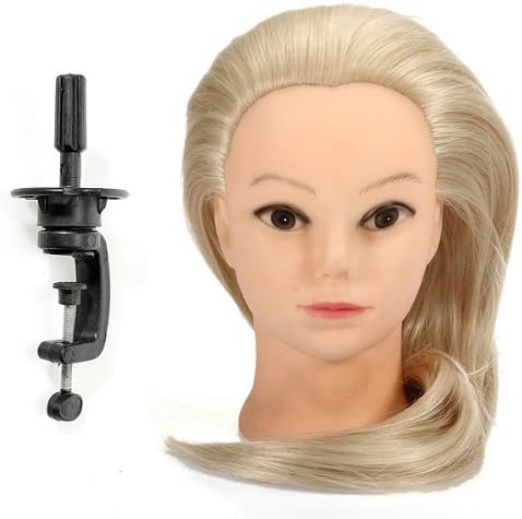 Styling Head Doll Kits ,Training mannequin with clamp hair color:bleach blonde