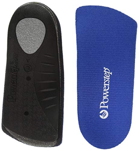 Powerstep Slim Tech Men's / Women's 3/4 Insoles, Men 5-6.5 Women 7-8.5