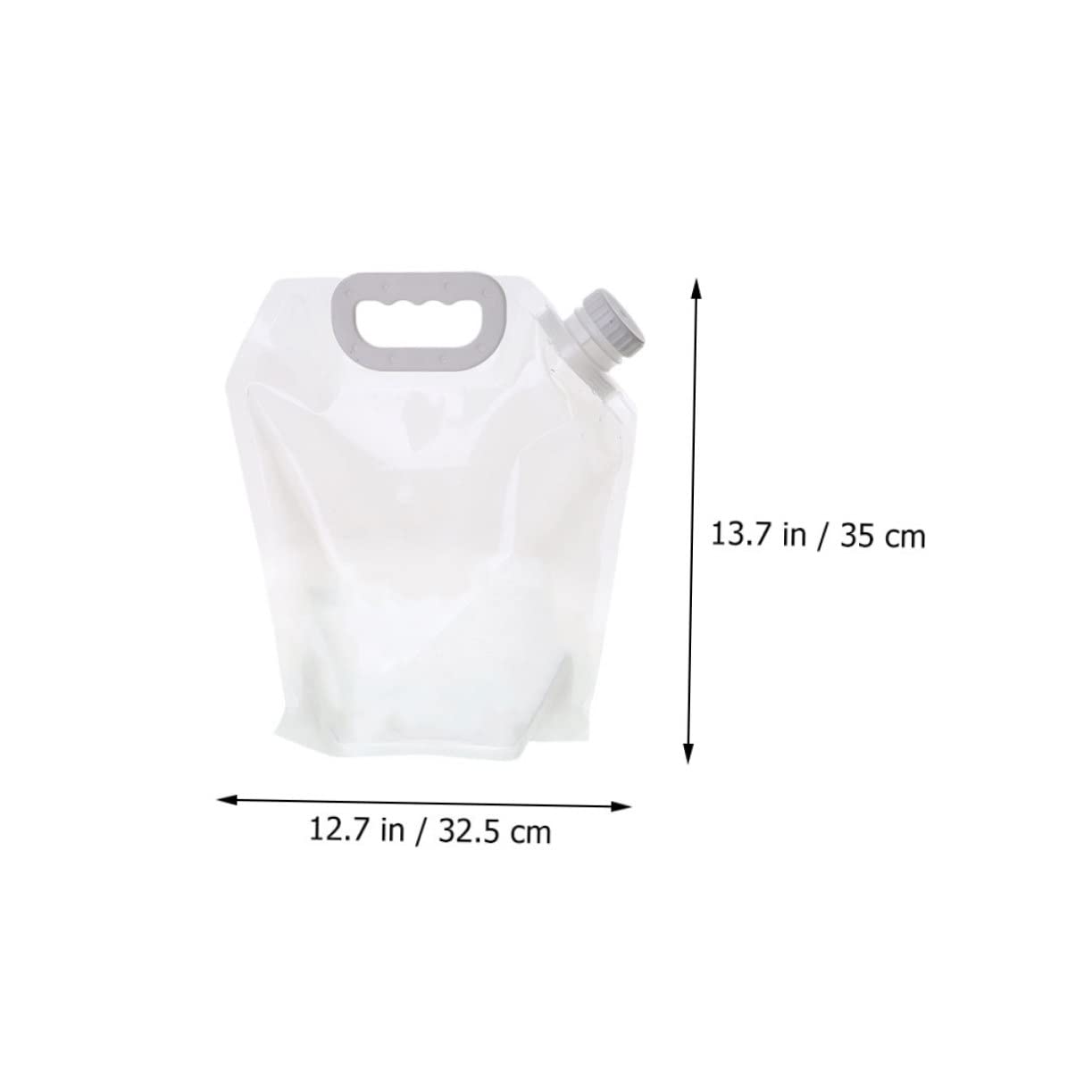 BESTonZON 1set Portable Collapsible Water Bag Outdoor Camping Hiking Storage Tank Flexible Foldable Design for Easy Carrying and Reuse for Picnics Sports and Survival Activities 2pcs