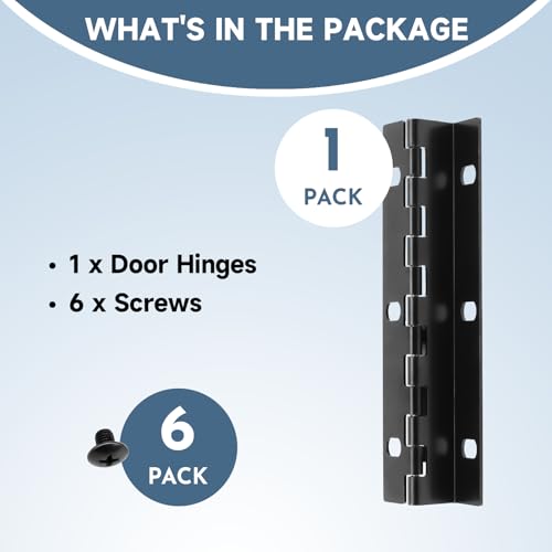 Mailbox Door Hinge Replacement for Imperial Small Mailbox with 6 Hinge Screws, Aluminum Alloy Mailbox Door Repair Hinge kit