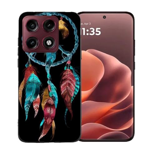 LCEHTOGYE �K�p Motorola Edge 70 Pro�p�P�[�X�A�K�p Motorola Edge 70 Pro (6,78")�ƌ݊����̂��钴���^�u���b�N�\�t�gTPU�V���R���Q���P�[�X�ی�J�o�[ - BST3