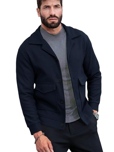 Image of Noble Monk Men's Regular Fit Solid Sweatshirt | Cargo Pocket | Full Sleeve |Stylish Sweatshirt for Men