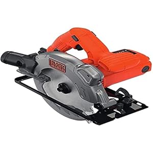 Black+Decker Handcirkelzaag (1250W, zaagdiepte 66 mm / 50 mm (90°/45°), met parallelaanslag, diameter 190 mm, met snelspanhendel, geïntegreerde laser, incl. 2 zaagbladen) CS1250LA
