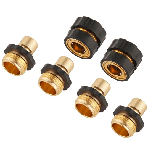 3/4 Inch Garden Hose Quick Connectors (2-Pack)