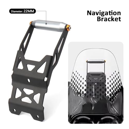 Support navigation moto DesertX 2023 stable pour guidon 22mm - 5