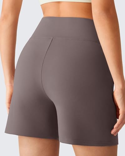 Image of G4Free EverGoing Women's Casual Shorts High Waisted 4'' / 5'' Comfy Shorts with Pockets for Yoga Workout Lounge