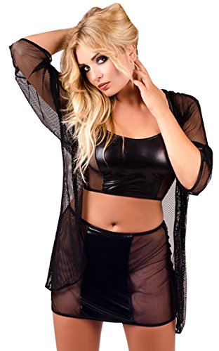 Andalea - Vestido - envolvente - para mulher preto preto, Preto