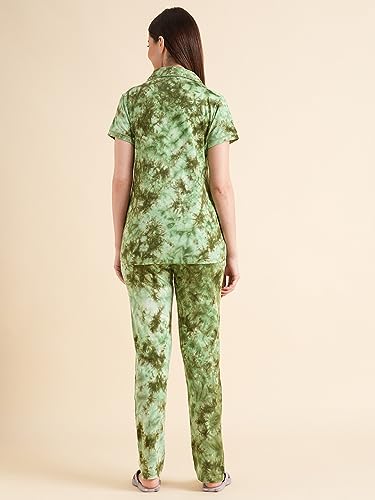 Image of Sweet Dreams OCW-3054 Bossa NOVA Green Pyjama Set