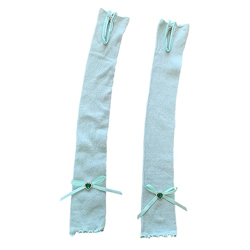 JOKOTI Sweet Balletcore Sleeve Gloves Ribbon Arm Sleeves For Long Sleeve With Bow For Girls Teens