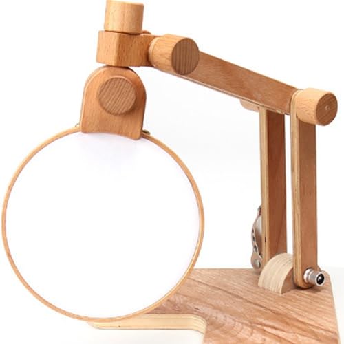 Soporte multifuncional para punto de cruz en madera pulida 8