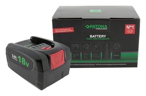 PATONA Premium Akku 18V 3.0Ah – kompatibel mit Bosch PBA – Li-Ion Ersatzakku für Bosch Home & Garden 18V System – langlebig & leistungsstark