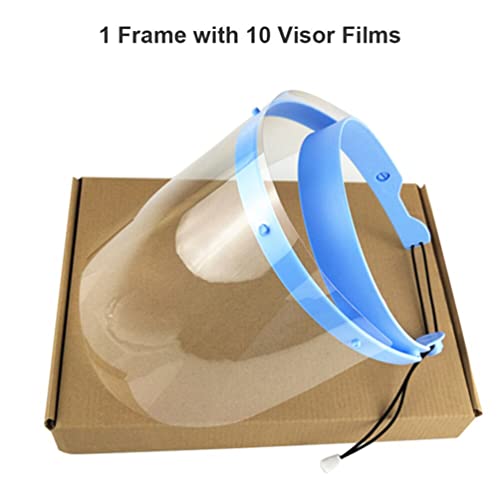 Exceart 1 conjunto de protetor dental para rosto e olhos com faixa elástica de filme transparente pa