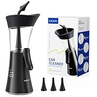Upgraded Manual Ear Wax Removal Kit, 2-in-1 Water Tank Ear Irrigation Flushing System - Ergonomic Effort-Saving Button, One-Hand Operation, Soft Silicone Tips, Safe & Comfortable for Home Use