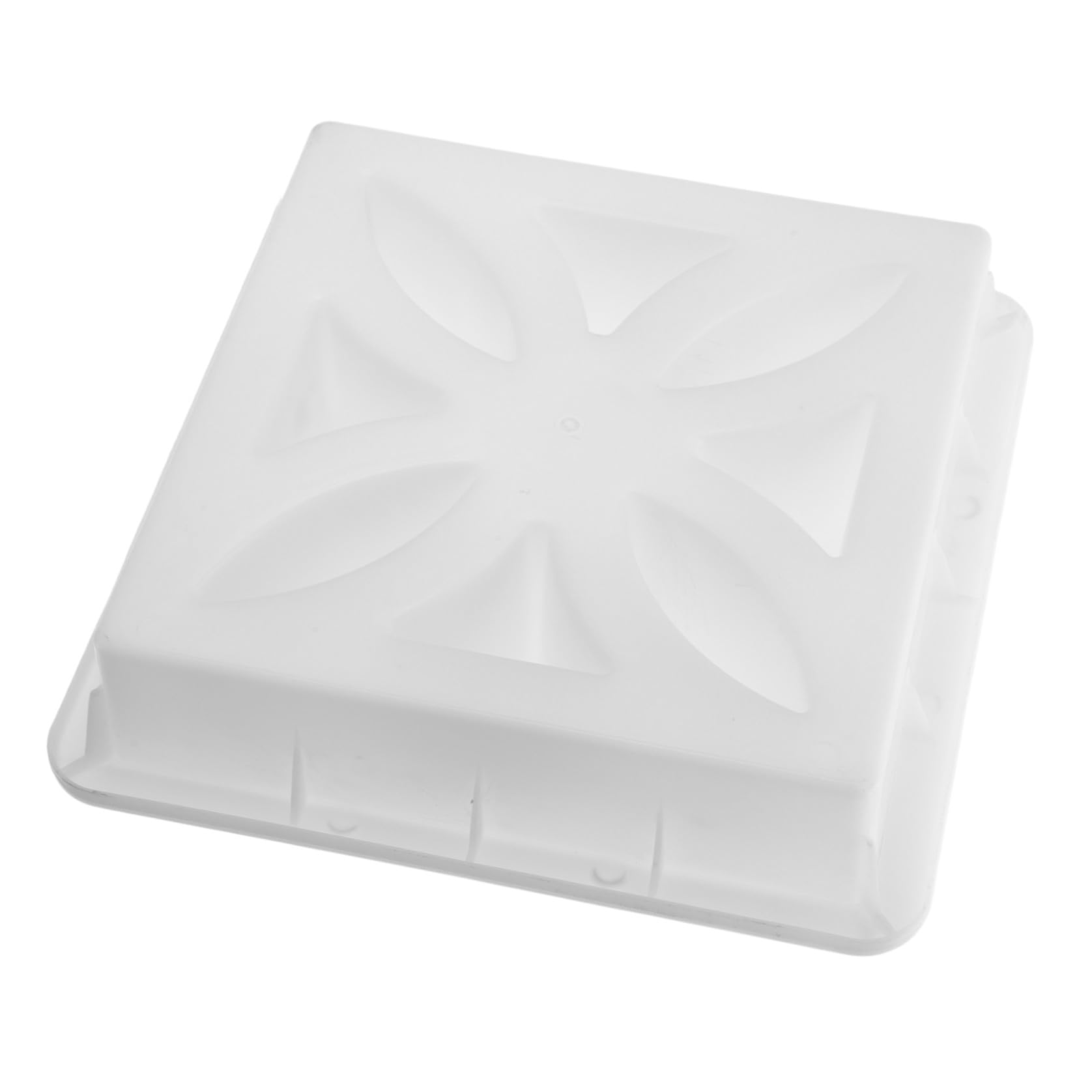 Sewroro Molde para Ladrillos Huecos de Hormigón, Molde de Ladrillo de Hormigón, Plástico Blanco, 35x35x7,5cm, Reutilizable, para Jardinería y Paisajismo Exterior