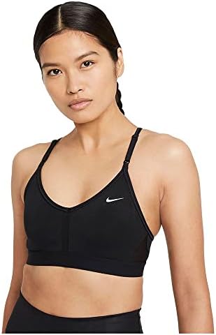 nike black indy bra
