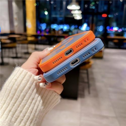 Coque antichoc iPhone 14 étui magnétique gris mat contre les chutes