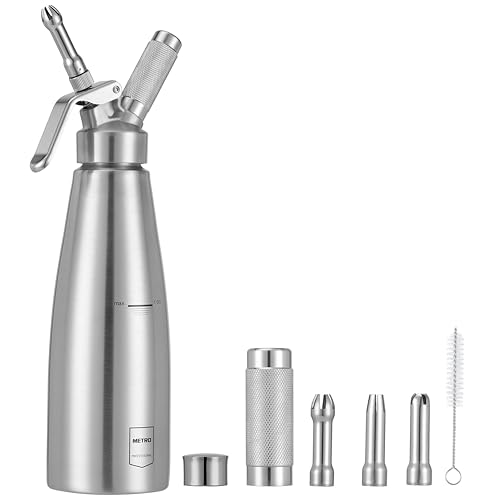 METRO Professional Siphon à Chantilly 1L, Acier...